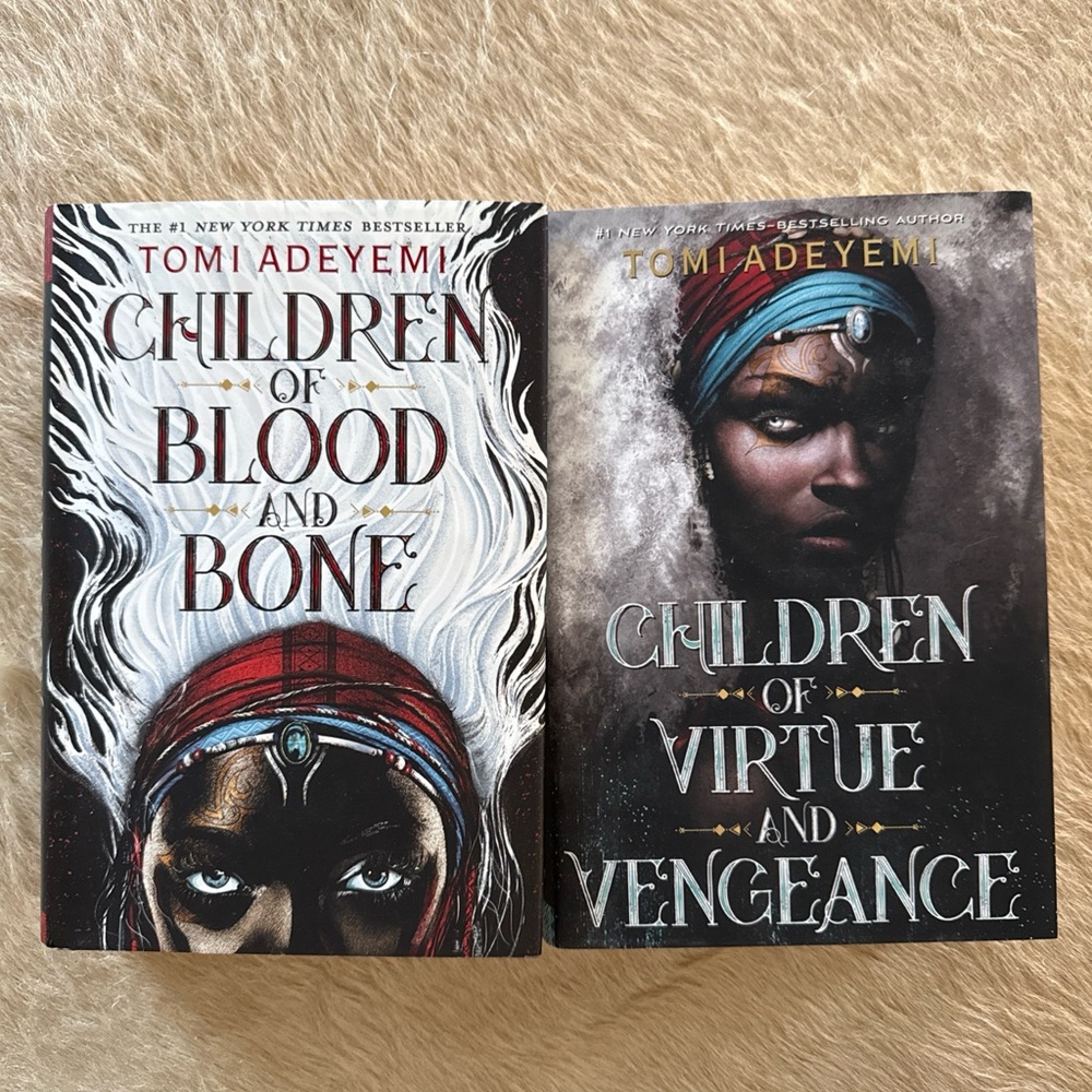 Tomi Adeyemi Books Set of 2 First Edition Hardcover Children of Blood & Bone
